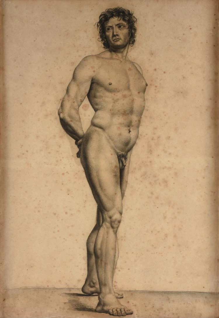 Jean - Baptiste Wicar, Studio accademico di uomo